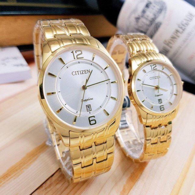 Đồng Hồ Cặp Đôi Citizen Cao Cấp - CT1298G Đồng Hồ Cặp Đôi Citizen Cao Cấp - CT1298G