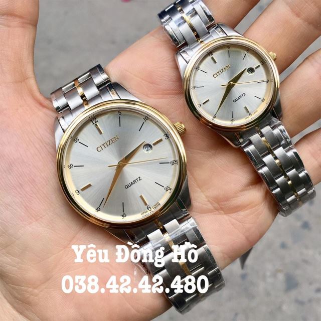 Đồng Hồ Đôi Citizen Kính Mo Phản Quang - CZ5552G
