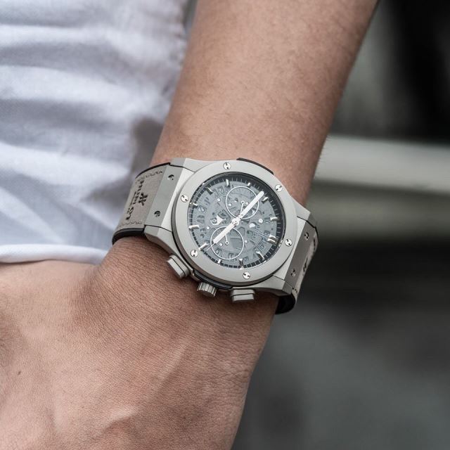 Đồng Hồ Cặp Hublot 5Kim Cá Tính - Màu Xám