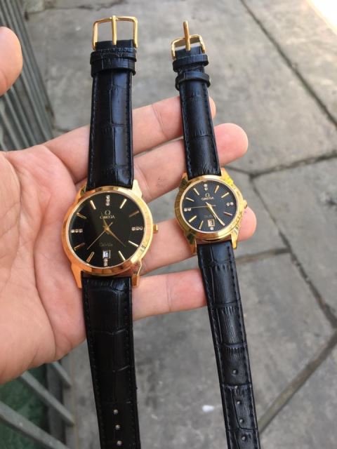 Đồng Hồ Cặp Omega 802 Dây Da Cao Cấp Đồng Hồ Cặp Omega 802 Dây Da Cao Cấp