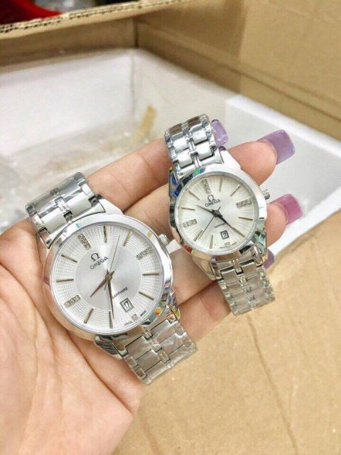 Đồng Hồ Đôi Omega Cao Cấp Kính Sapphire OMG02 Đồng Hồ Đôi Omega Cao Cấp Kính Sapphire OMG02