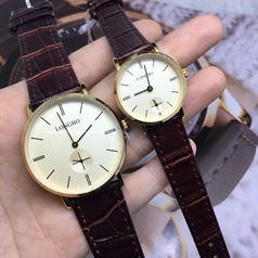 Đồng hồ cặp Longbo Dây Da Siêu Mỏng- LBD03