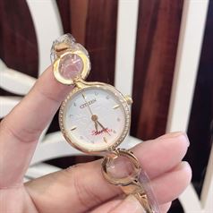 Đồng Hồ Nữ CiTiZen Lắc Tay 7137L Viền Hạt