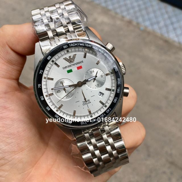 Đồng Hồ Emporio Armani Cờ Ý 5983 - Mặt Trắng Đồng Hồ Emporio Armani Cờ Ý 5983 - Mặt Trắng