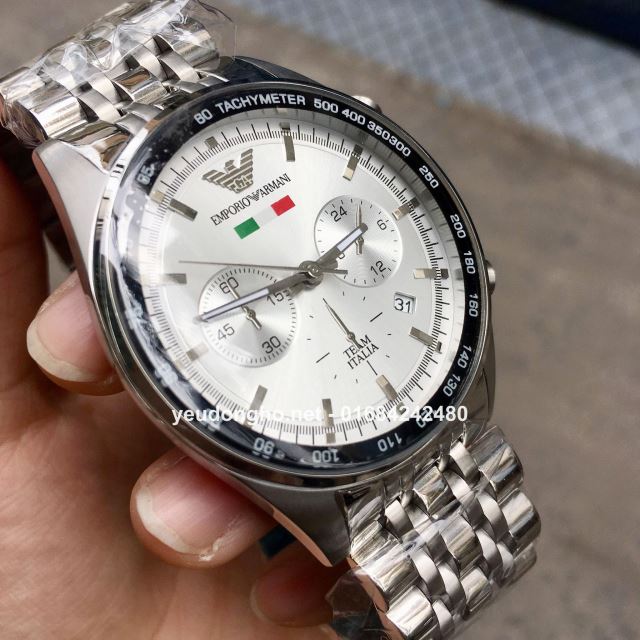 Đồng Hồ Emporio Armani Cờ Ý 5983 - Mặt Trắng Đồng Hồ Emporio Armani Cờ Ý 5983 - Mặt Trắng