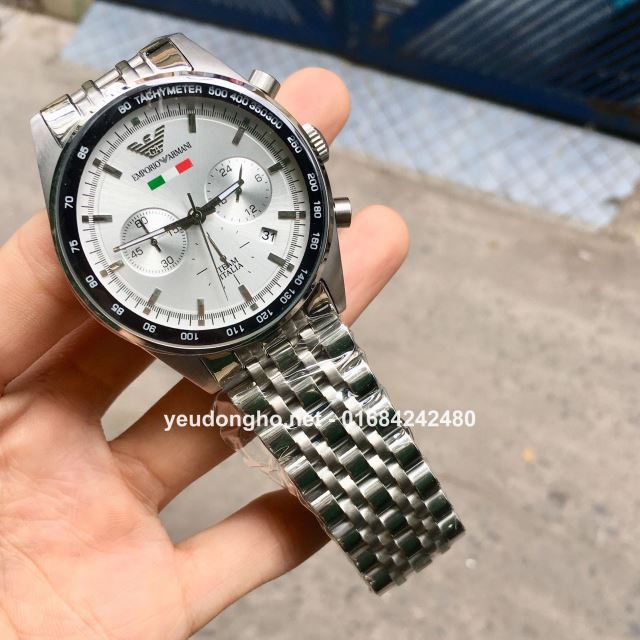 Đồng Hồ Emporio Armani Cờ Ý 5983 - Mặt Trắng Đồng Hồ Emporio Armani Cờ Ý 5983 - Mặt Trắng
