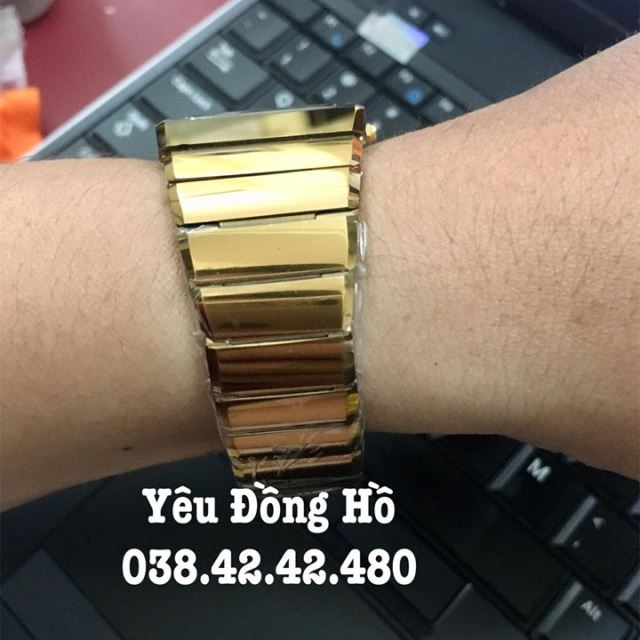 Đồng Hồ Nam Rado Mặt Vuông Màu Vàng - 6057GHM