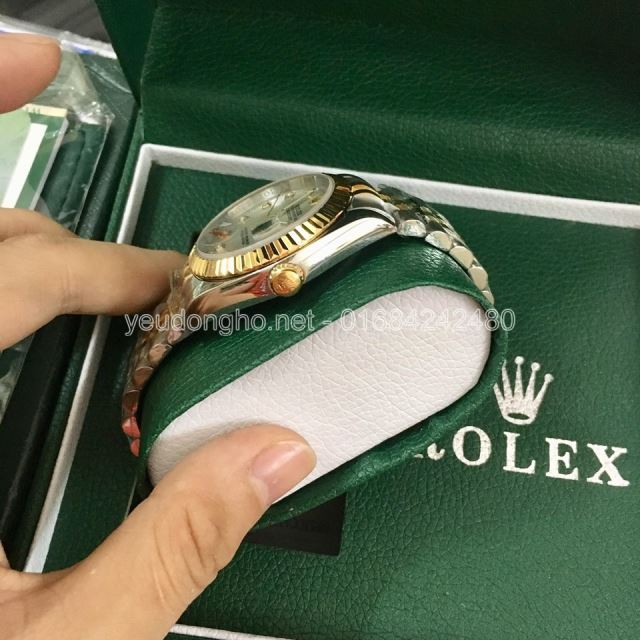 Đồng Hồ Nam Rolex Chạy Cơ Size 37mm - Màu Demi