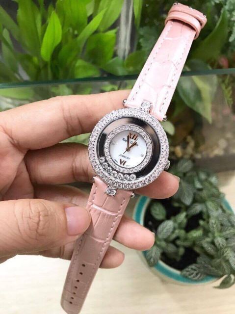 Đồng Hồ Royal Crown Dây Da Hạt Xoay Cao Cấp Đồng Hồ Royal Crown Dây Da Hạt Xoay Cao Cấp