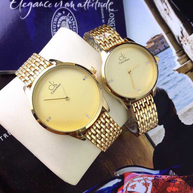 Đồng Hồ CK Đôi Mặt Trơn Mẫu Mới CK09 