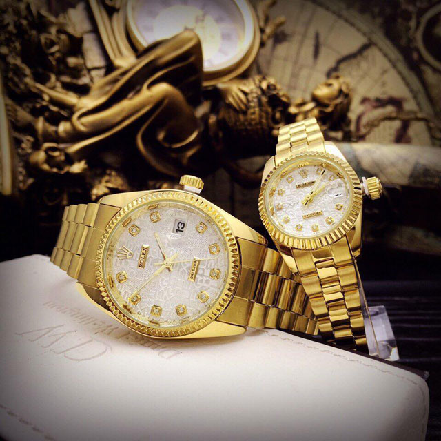 Đồng Hồ Đôi Rolex Vân Cá Tính RC10