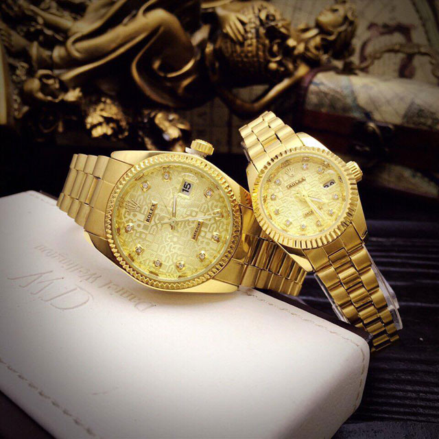 Đồng Hồ Đôi Rolex Vân Cá Tính RC10