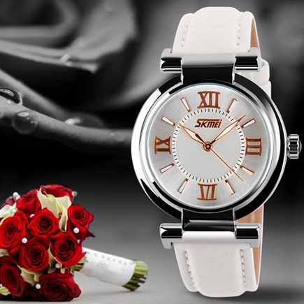 Đồng Hồ Skmei Dây Da Thời Trang - SKM3