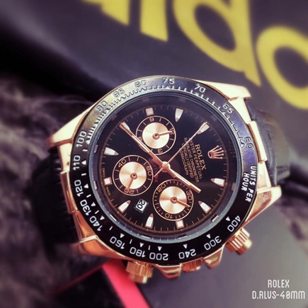 Đồng Hồ Rolex Dây Da Sang Trọng Cho Phái Mạnh (RL03)