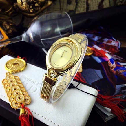 Đồng Hồ Nữ CK Mặt Oval Độc Đáo CK07