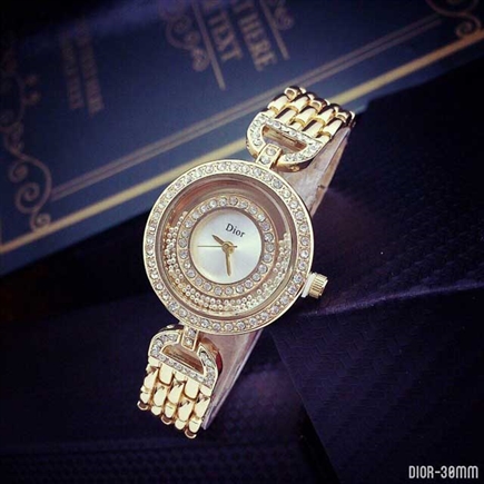 Dior Hạt Xoay Viền Đính Hạt Tuyệt Đẹp DR14