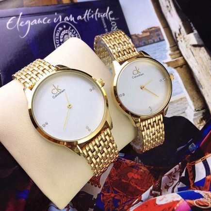 Đồng Hồ CK Đôi Mặt Trơn Mẫu Mới CK09 