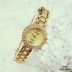 Đồng hồ Catier mặt vuông sang trọng cho phái đẹp (CT02)