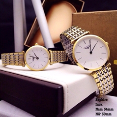  Đồng Hồ Cặp Longines Kính Saphire - LG01