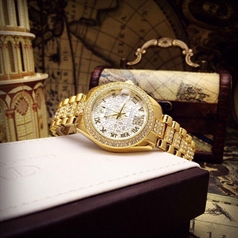 Đồng Hồ Rolex Nữ Vân Số La Mã - RLN12