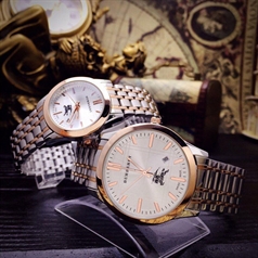 Đồng Hồ Đôi Burberry Dây Inox BB004
