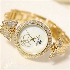 Đồng Hồ Bee Sister Nữ Họa Tiết Bướm BSP01