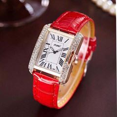 Đồng Hồ Nữ Angel Mặt Vuông Đính Hạt