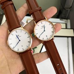 Đồng Hồ Cặp Daniel Wellington Dapper - Màu Nâu