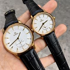 Đồng Hồ Cặp Omega 114G - Dây Da