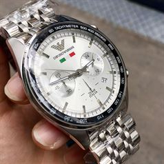 Đồng Hồ Emporio Armani Cờ Ý 5983 - Mặt Trắng