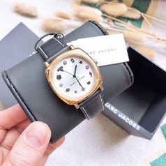 Đồng Hồ Marc Jacobs MJ1584 Dây Da Viền Vàng
