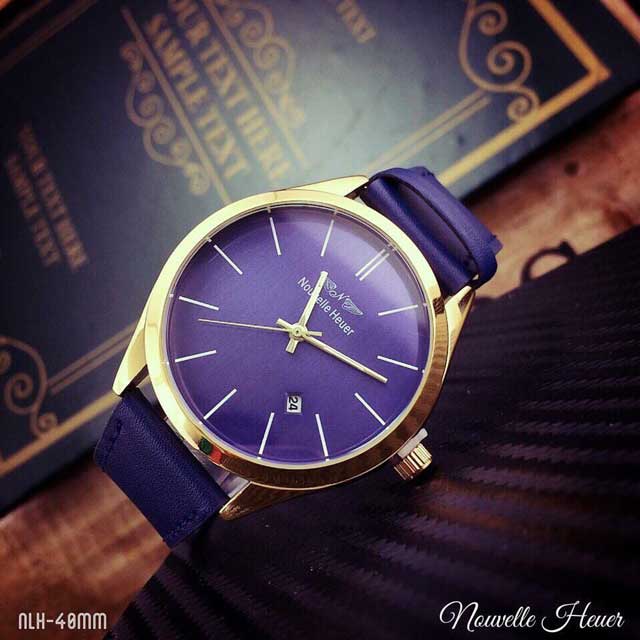 Đồng Hồ Nouvelle Heuer Dây Da Chính Hãng