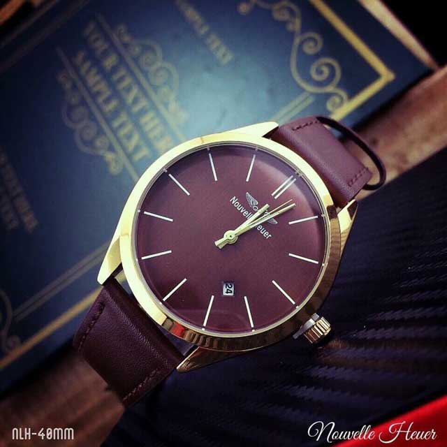 Đồng Hồ Nouvelle Heuer Dây Da Chính Hãng