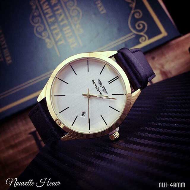 Đồng Hồ Nouvelle Heuer Dây Da Chính Hãng