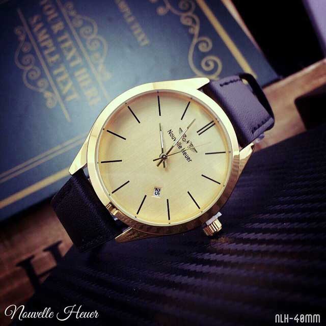 Đồng Hồ Nouvelle Heuer Dây Da Chính Hãng