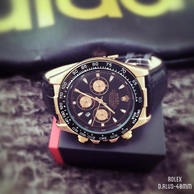 Đồng Hồ Rolex Dây Da Sang Trọng Cho Phái Mạnh