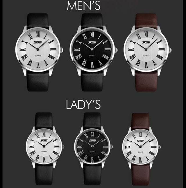 Đồng Hồ SKMEI Dây Da Siêu mỏng - SKM9