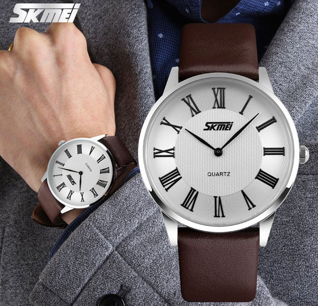 Đồng Hồ SKMEI Dây Da Siêu mỏng - SKM9