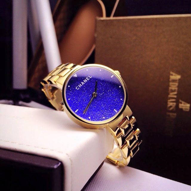 Đồng Hồ Chanel Nữ Mặt Kim Tuyến - CN12