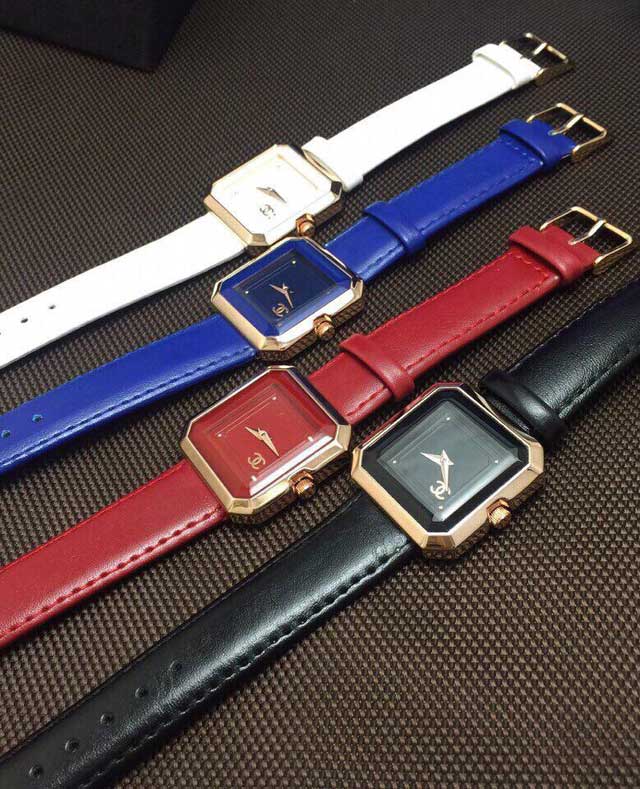 Đồng Hồ Chanel Dây Da Mặt Vuông Siêu Đẹp CN17