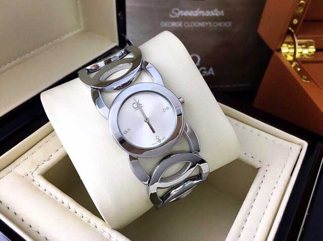Đồng Hồ CK Mặt Tròn Dây Inox Bền Đẹp - CK08