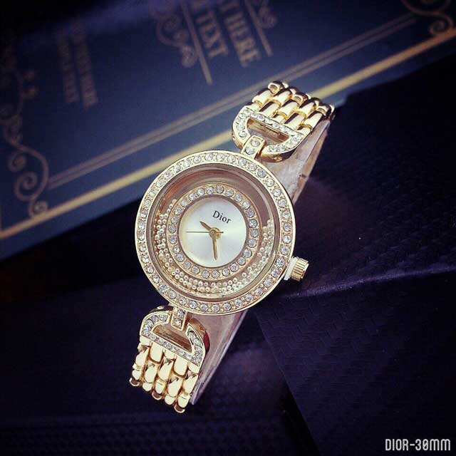 Dior Hạt Xoay Viền Đính Hạt Tuyệt Đẹp DR14