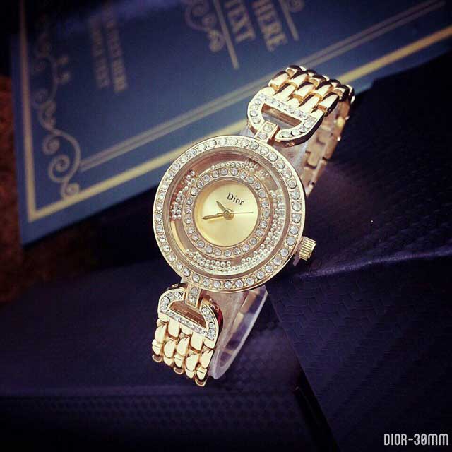 Dior Hạt Xoay Viền Đính Hạt Tuyệt Đẹp DR14