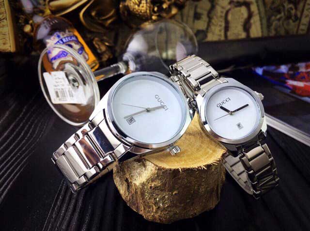 Đồng Hồ Cặp Gucci Dây Inox GC05
