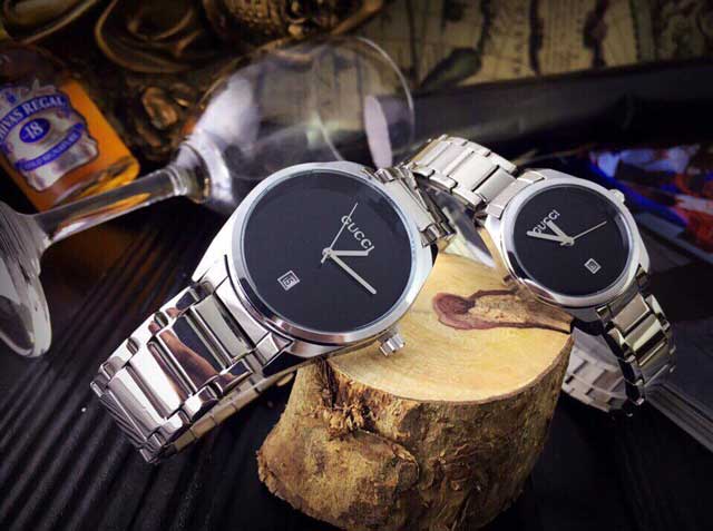 Đồng Hồ Cặp Gucci Dây Inox GC05
