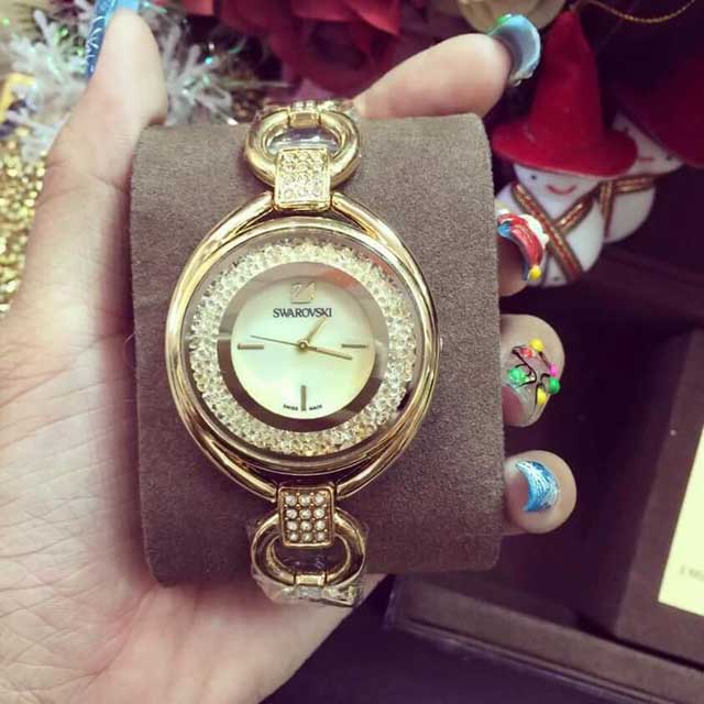 Đồng Hồ Swarovski Mặt Oval Bảng To SW05