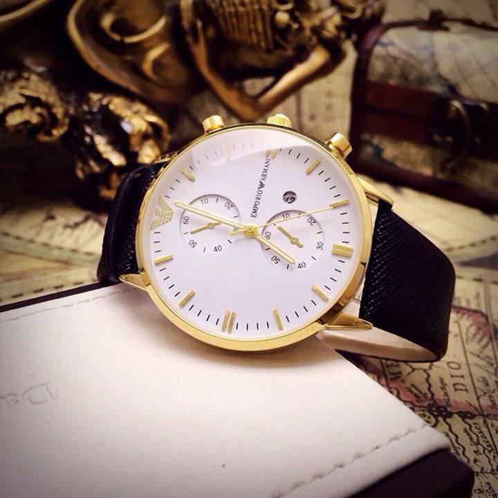 Đồng Hồ Armani Fake Cực Chuẩn, Dây Da Bền Đẹp