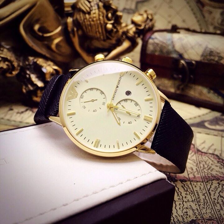 Đồng Hồ Armani Fake Cực Chuẩn, Dây Da Bền Đẹp