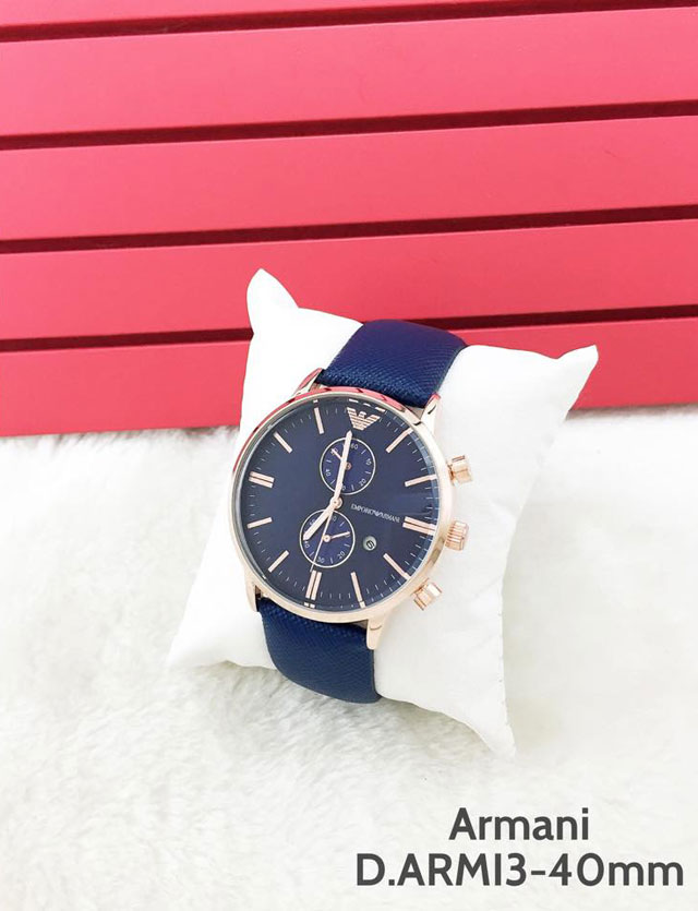Đồng Hồ Armani Fake Cực Chuẩn, Dây Da Bền Đẹp