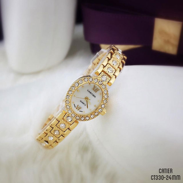 Đồng Hồ Catier Đính Hạt Tuyệt Đẹp
